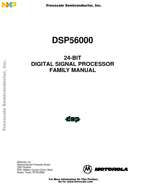 DSP56000 Freescale Semiconductor