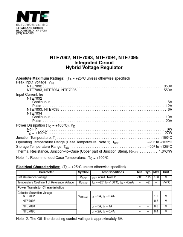 NTE7092