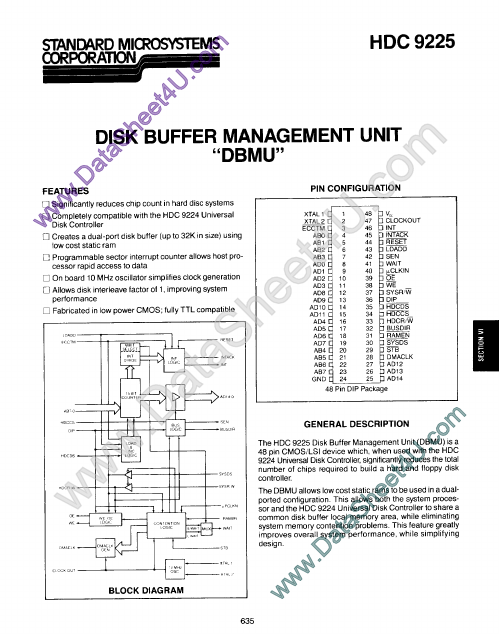 HDC9225 Standard Microsystems