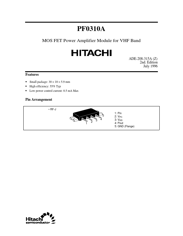 PF0310A Hitachi Semiconductor