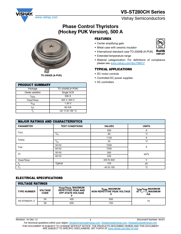 VS-ST280CH06C1 Vishay