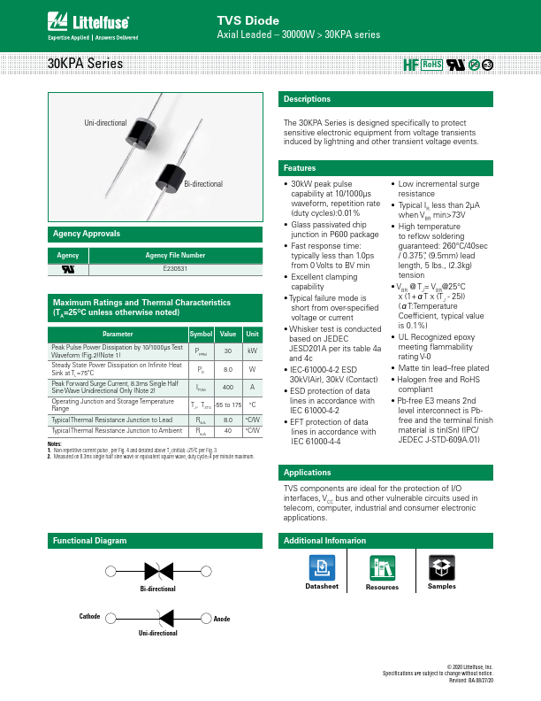 30KPA45A Littelfuse