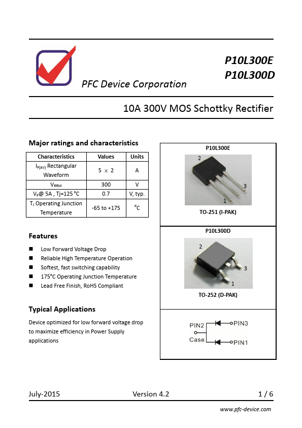 <?=P10L300D?> डेटा पत्रक पीडीएफ