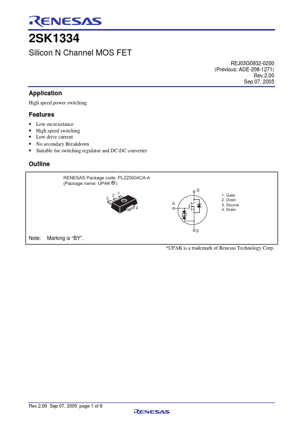 2SK1334 Renesas