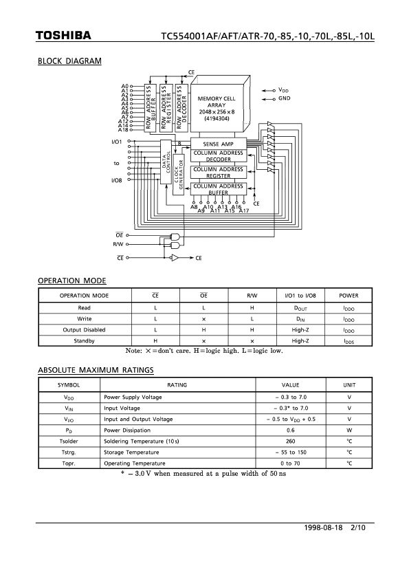 TC554001AFT-70L