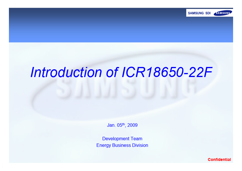 ICR18650-22F Samsung