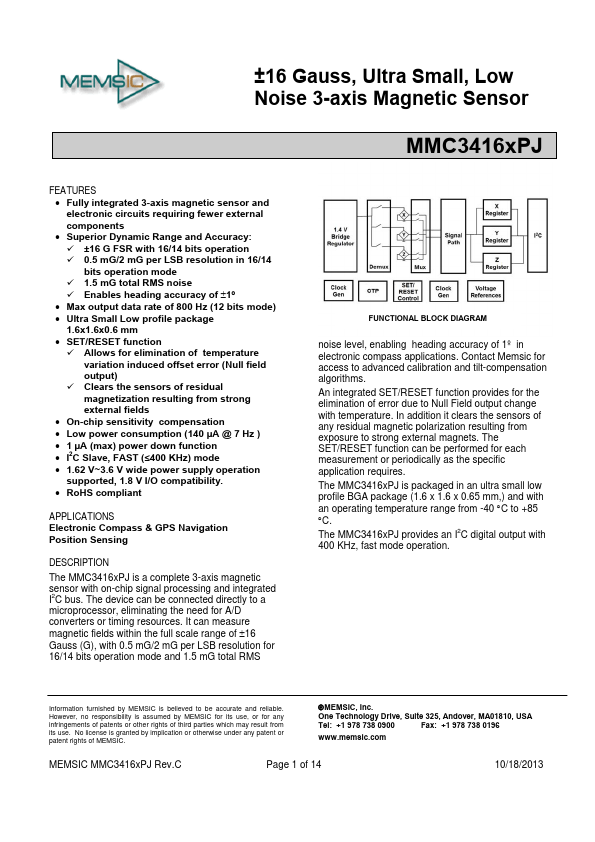 <?=MMC34160PJ?> डेटा पत्रक पीडीएफ