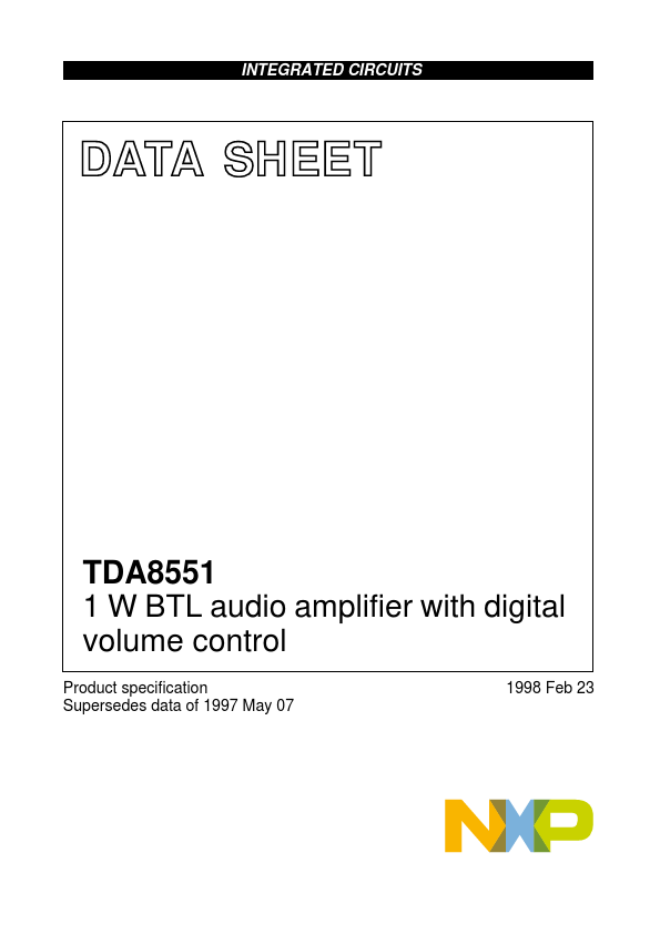 <?=TDA8551?> डेटा पत्रक पीडीएफ