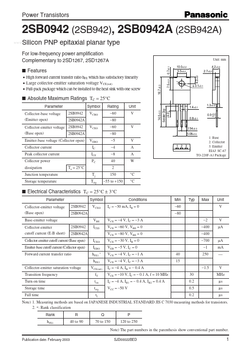 2SB942A