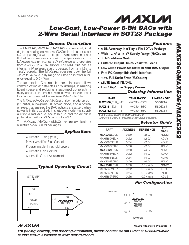 MAX5362 Maxim
