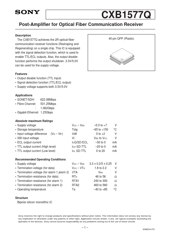 CXB1577Q Sony Corporation