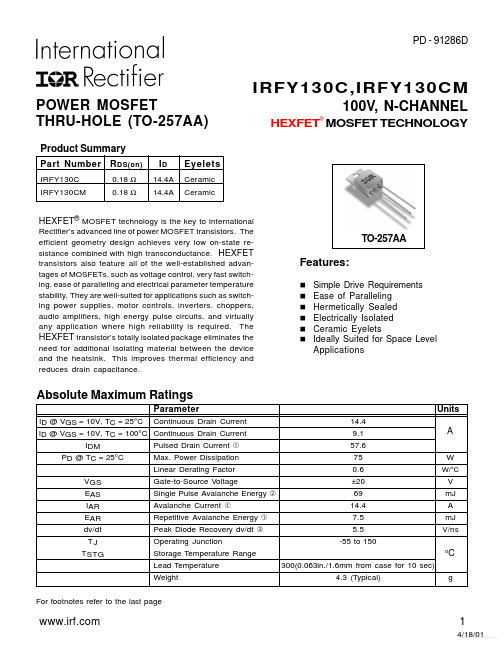 IRFY130C International Rectifier