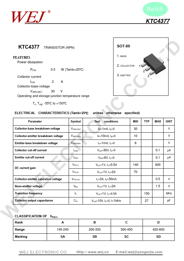 <?=KTC4377?> डेटा पत्रक पीडीएफ