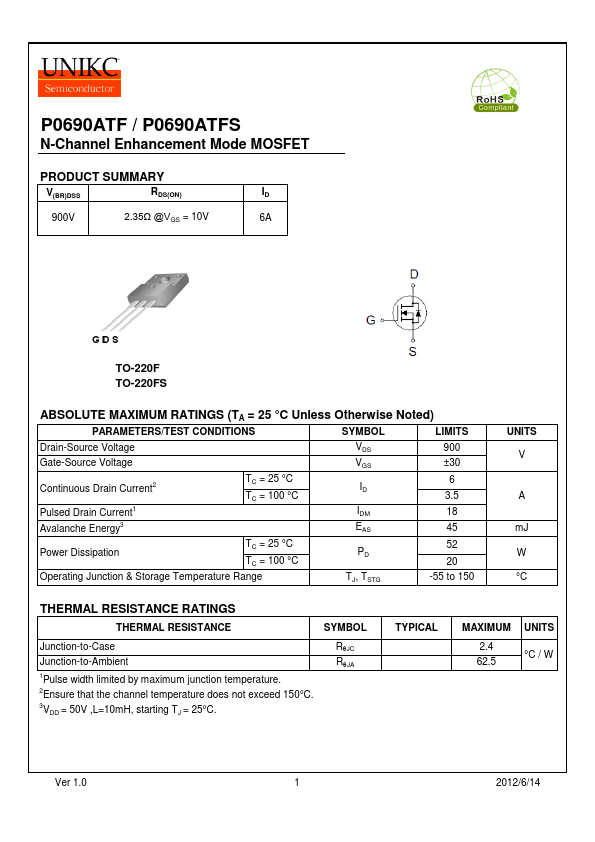 <?=P0690ATF?> डेटा पत्रक पीडीएफ