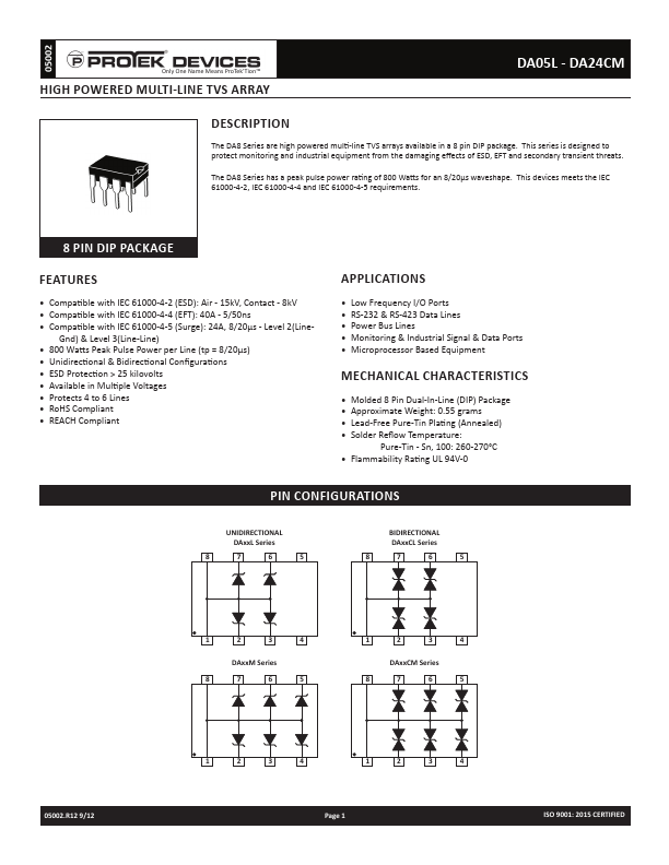 DA05L Protek Devices