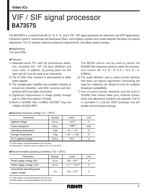 <?=BA7357S?> डेटा पत्रक पीडीएफ