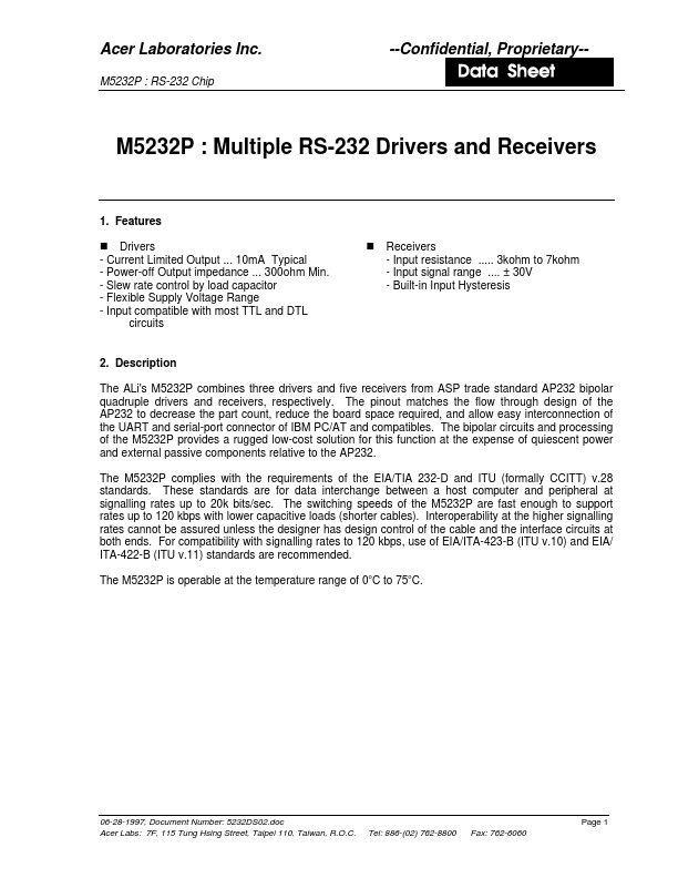 M5232P ALi
