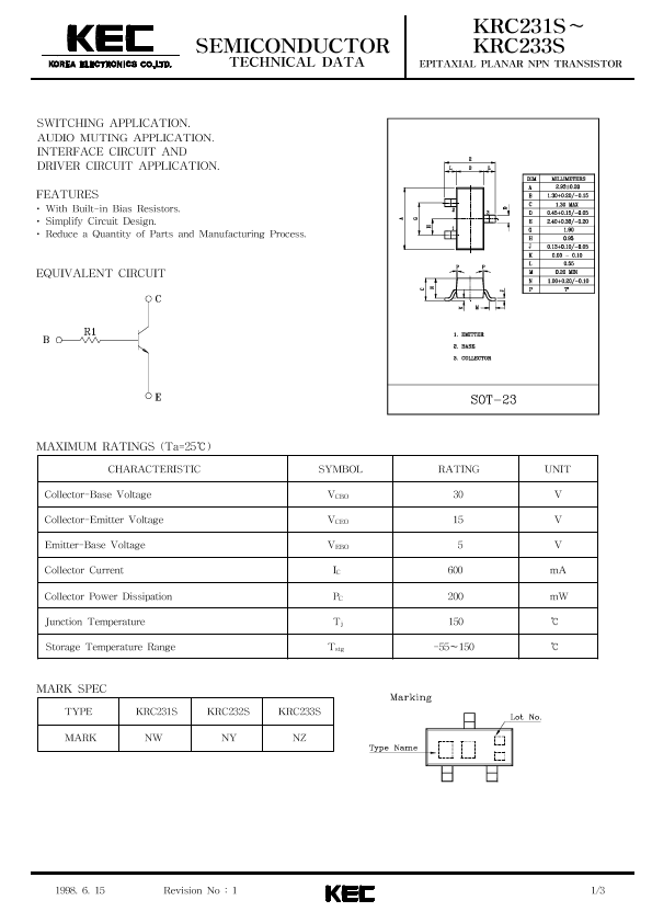 KRC233S