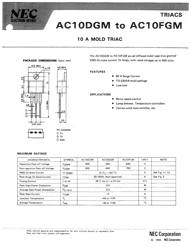 AC10FGM NEC