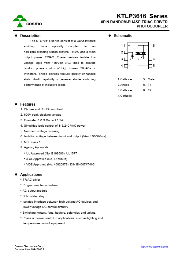 KTLP3616H Cosmo