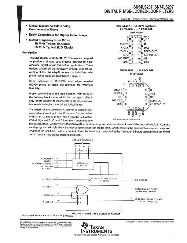 SN74LS297 Texas Instruments