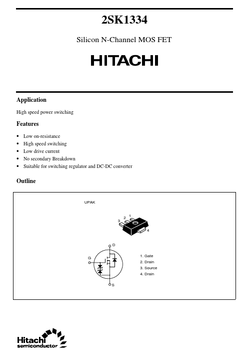 2SK1334 Hitachi Semiconductor