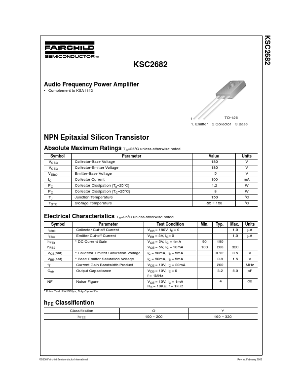 KSC2682 Fairchild Semiconductor