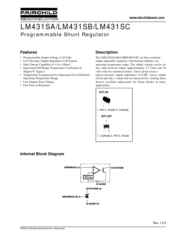 LM431 Fairchild Semiconductor