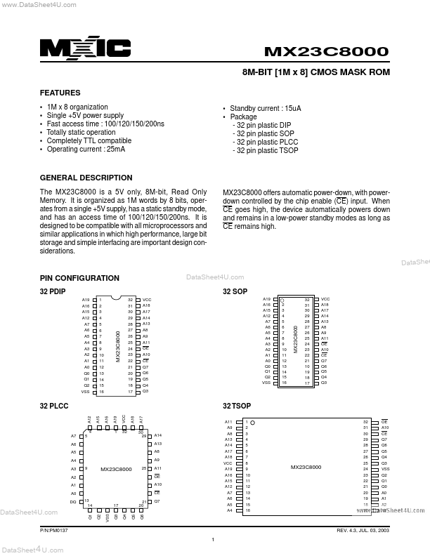 MX23C8000