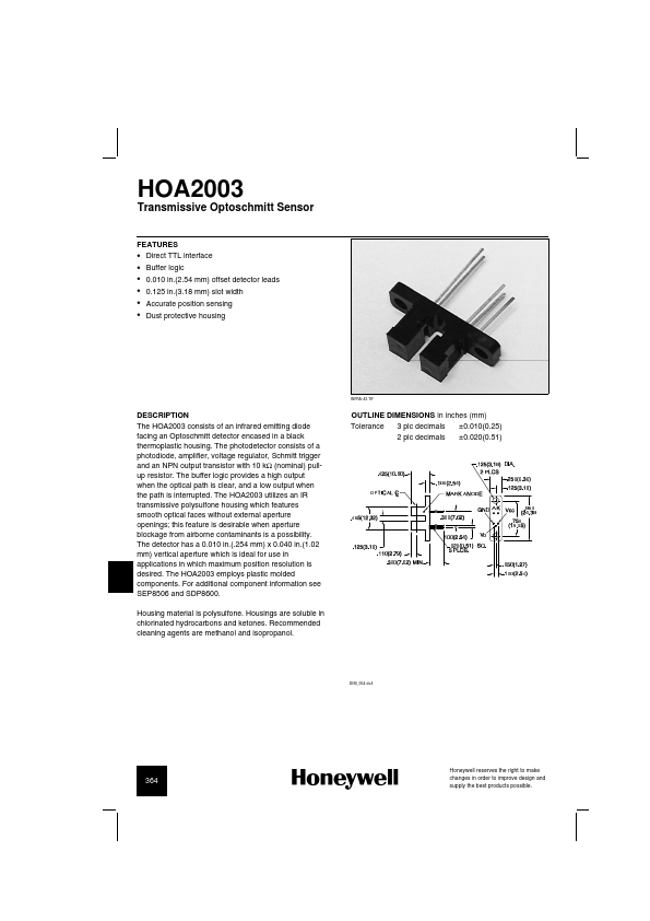 HOA2003 Honeywell
