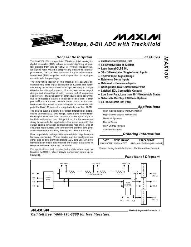 MAX100 Maxim