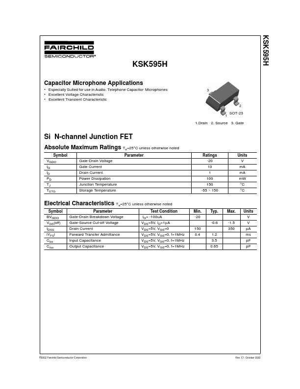 KSK595H Fairchild Semiconductor