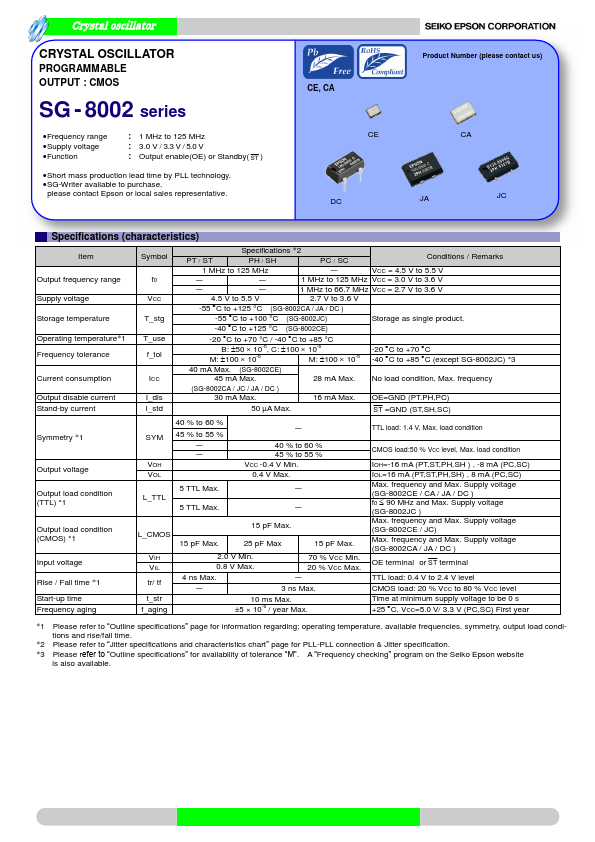 SG-8002JC Epson