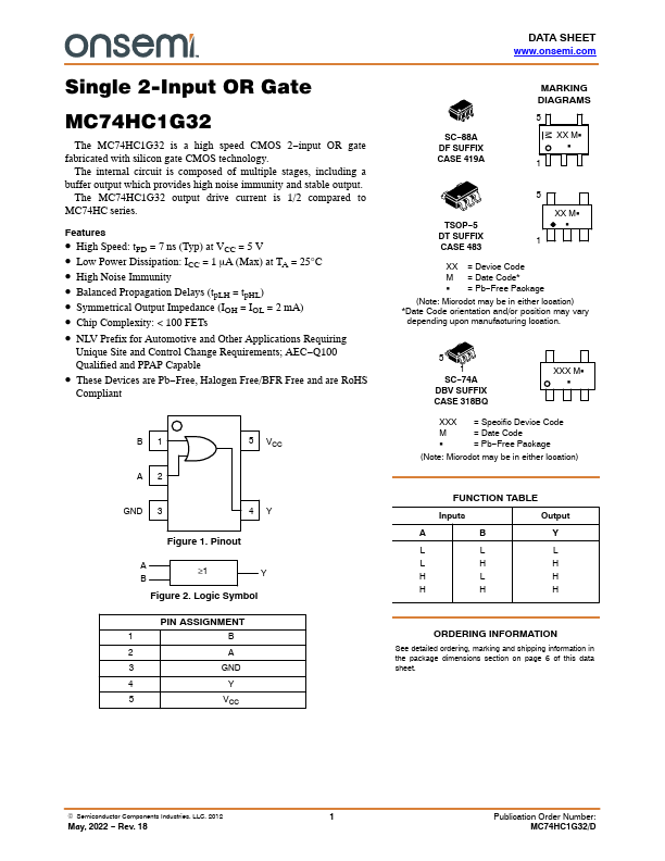 MC74HC1G32