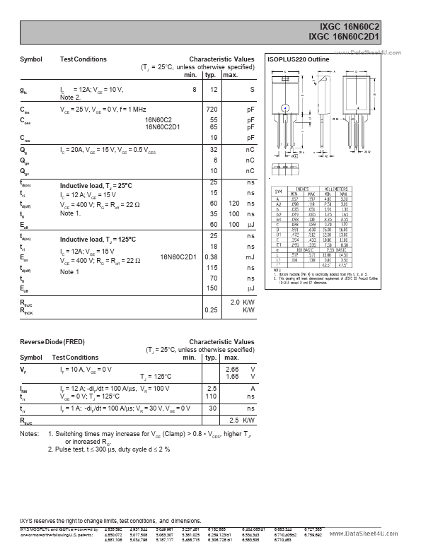 IXGC16N60C2D1