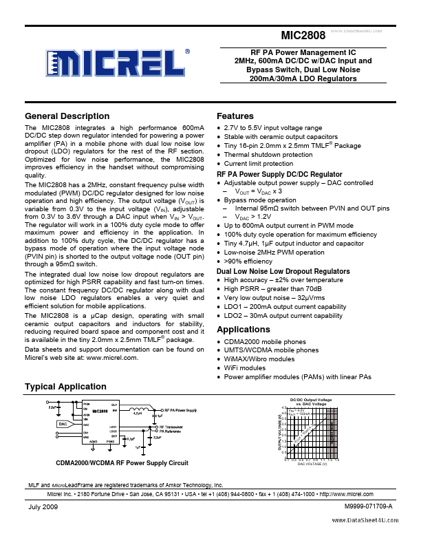 MIC2808 Micrel Semiconductor