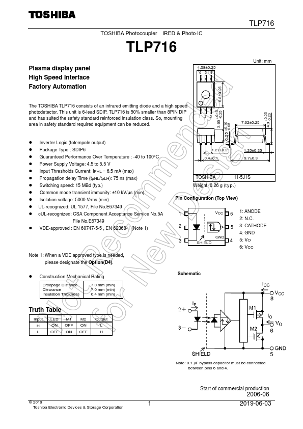 TLP716 Toshiba