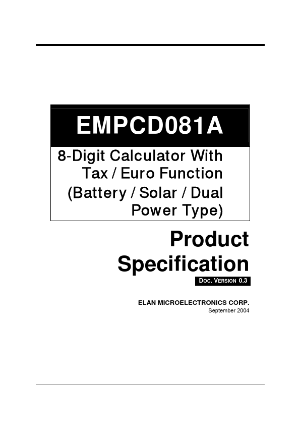 <?=EMPCD081A?> डेटा पत्रक पीडीएफ