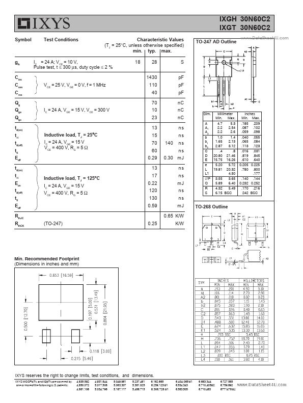 IXGT30N60C2