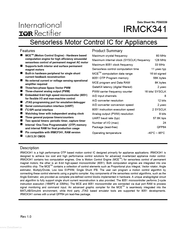 IRMCK341 International Rectifier