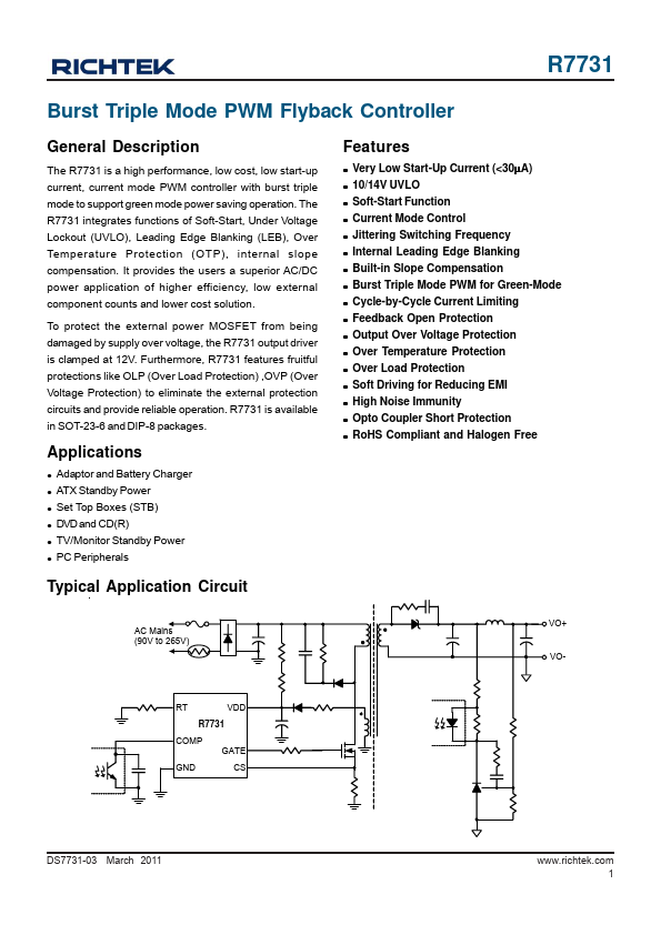 R7731 Richtek Technology