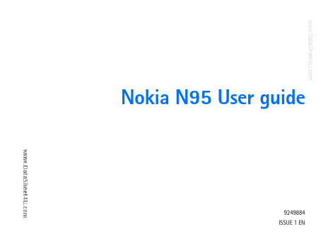 <?=Nokia-N95?> डेटा पत्रक पीडीएफ
