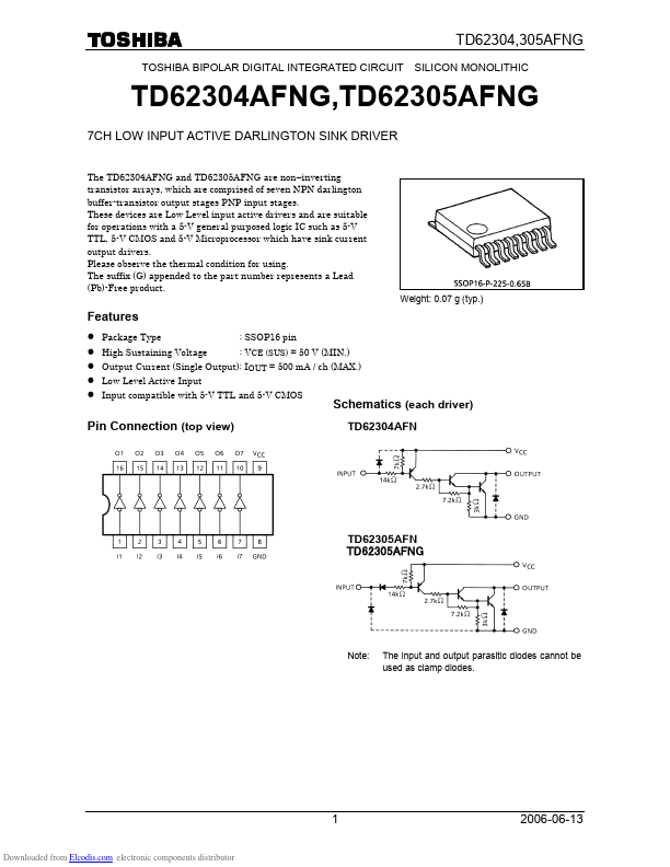 TD62305AFNG Toshiba