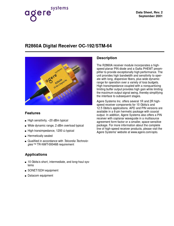 R2860A040 Agere Systems