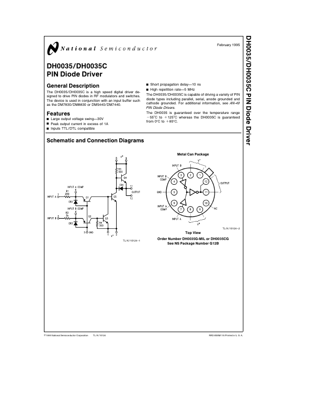 DH0035C National Semiconductor