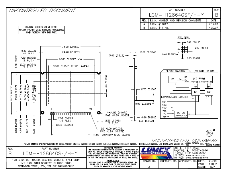 LCM-H12864GSF-Y