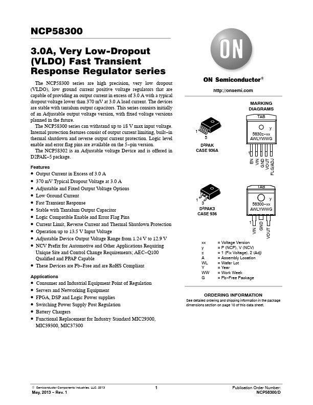 NCP58300 ON Semiconductor