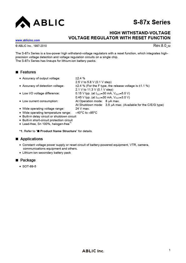 S-875045C ABLIC