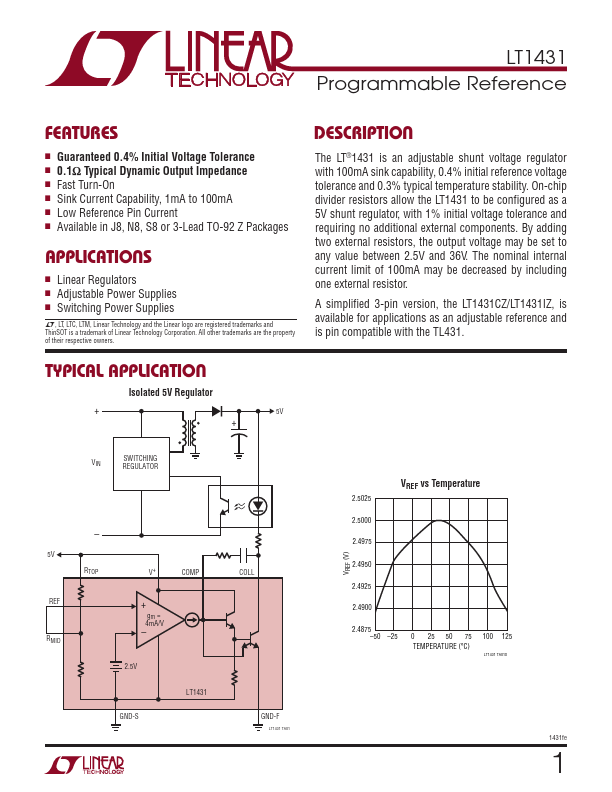 LT1431 Linear