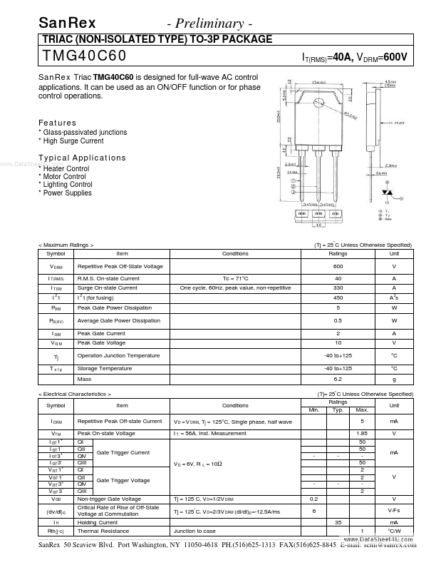 <?=TMG40C60?> डेटा पत्रक पीडीएफ